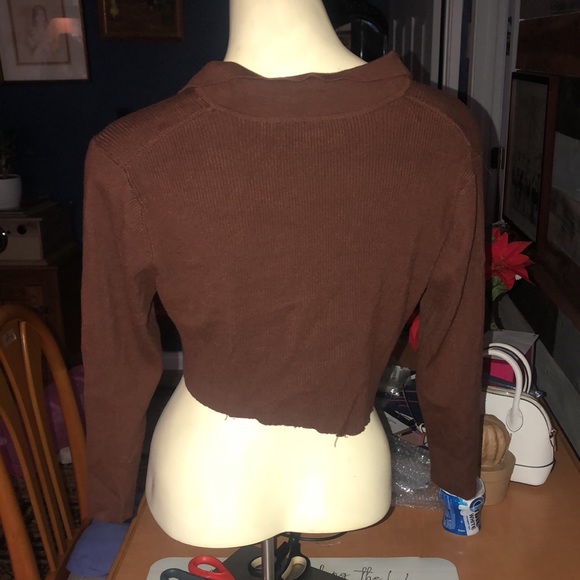 Cropped brown top - xlarge - Picture 4 of 5